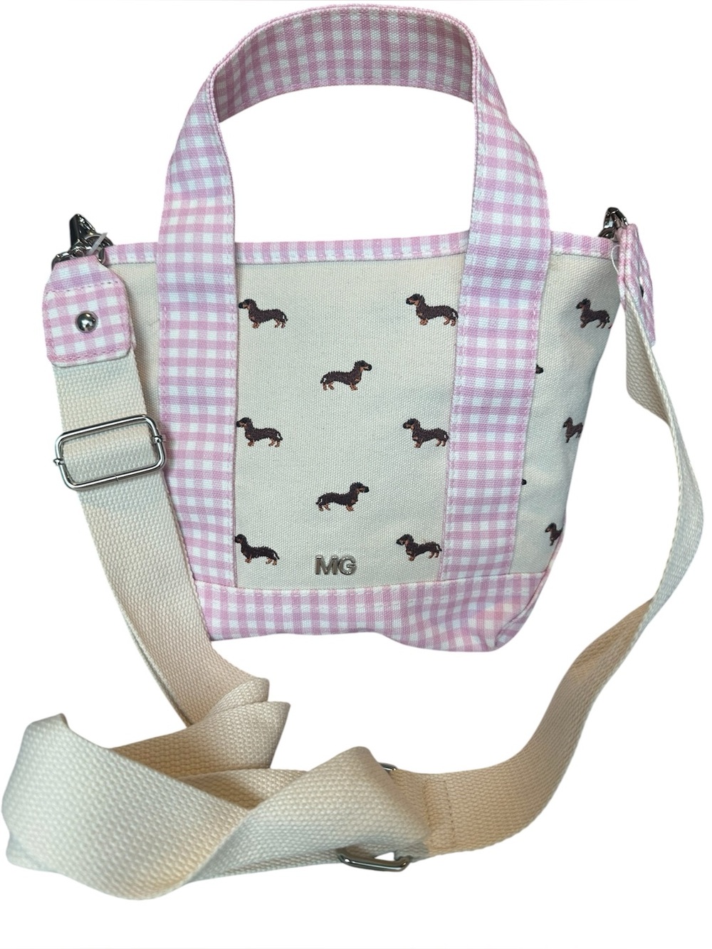 Madden Girl Brown Dachshund Tote Purse with Keychain Accessories- NWT - Picture 2 of 11